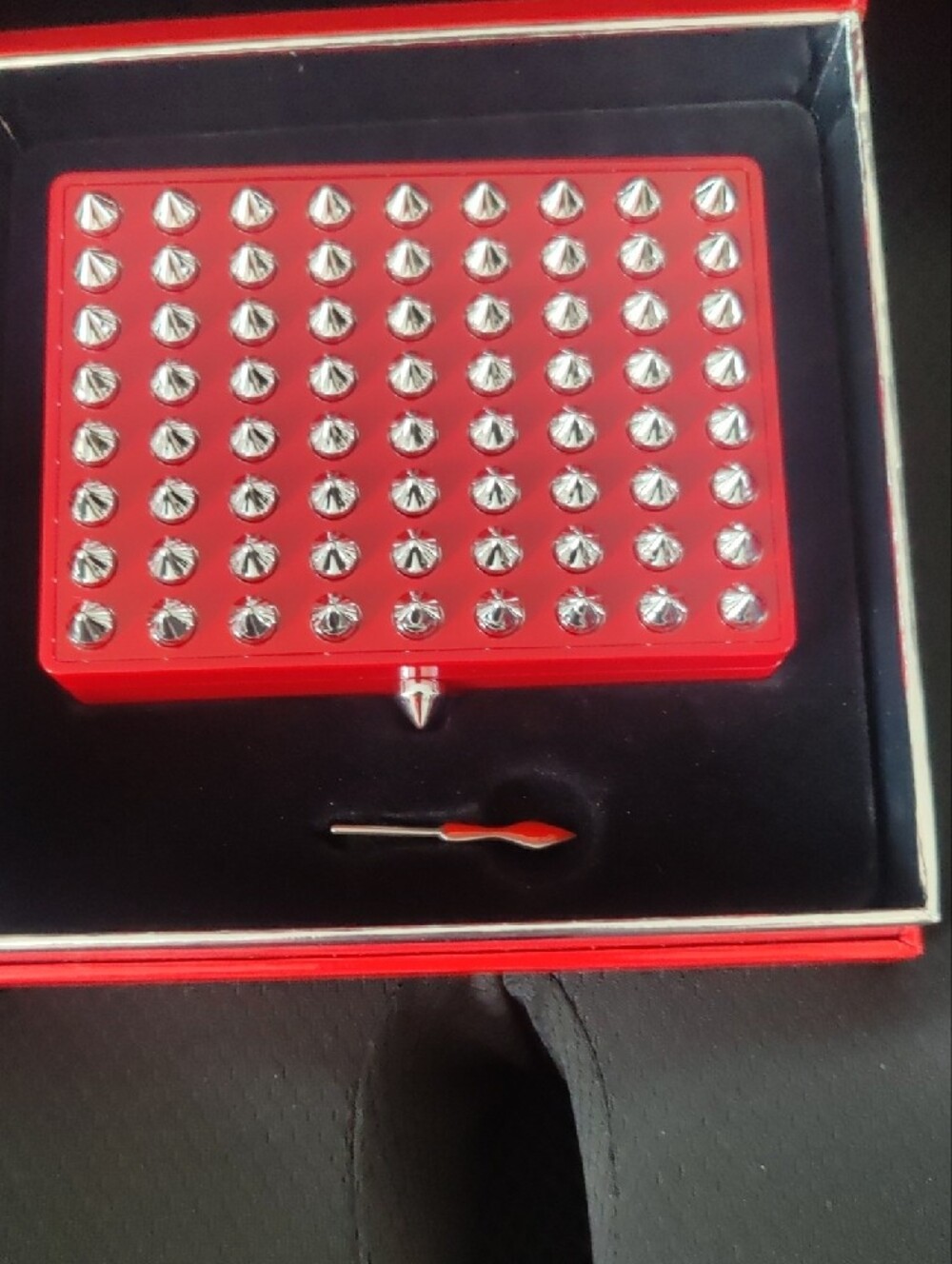 Christian Louboutin Red Lacquer Trinket Box w/ Key – Collector Accessory – Like - Picture 4 of 12